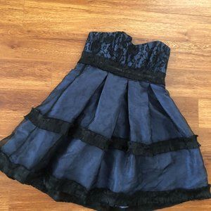 BCBGeneration Blue and Black Mini Dress